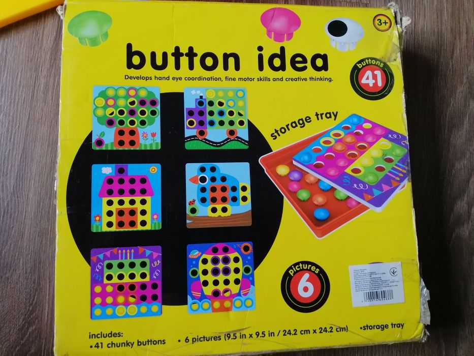 Мозаіка "Button idea" великі вкладки, 6 картинок, 41 шт.