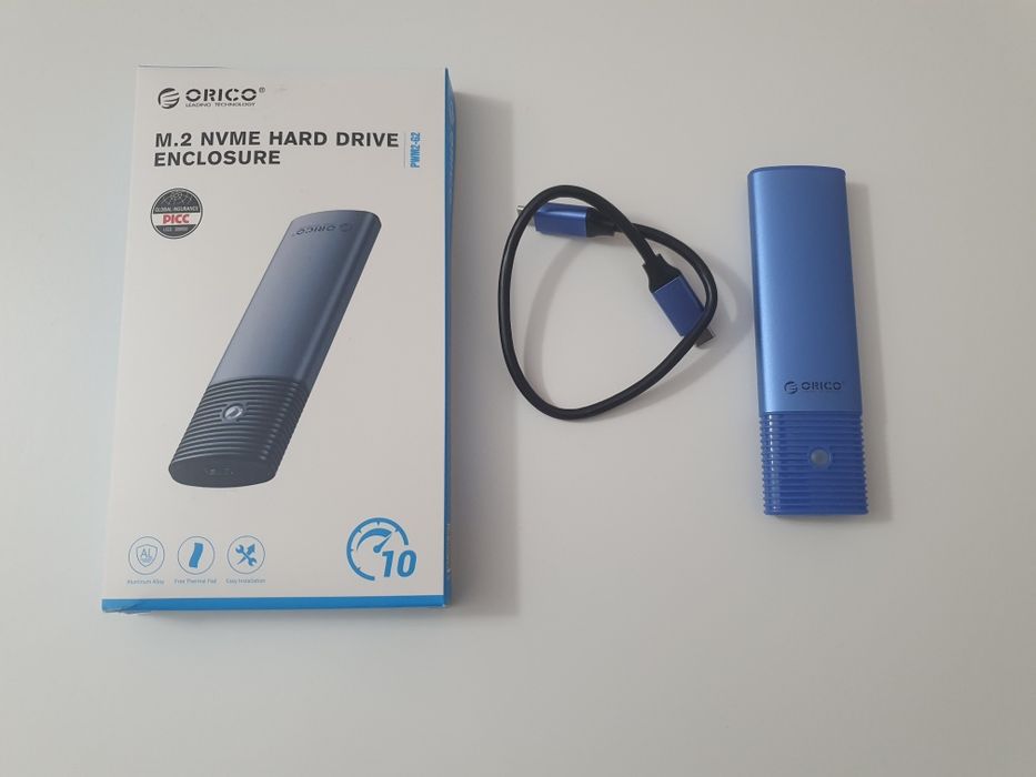 Obudowa orico  do dysku m.2 NVMe (USB-C) działa też dysk M.2