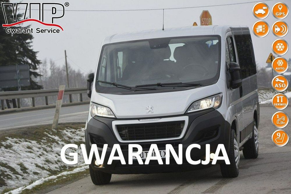 Peugeot Boxer 2.2BlueHDI 9 osobowy FV23% gwarancja przebiegu nawiew tył L1H1