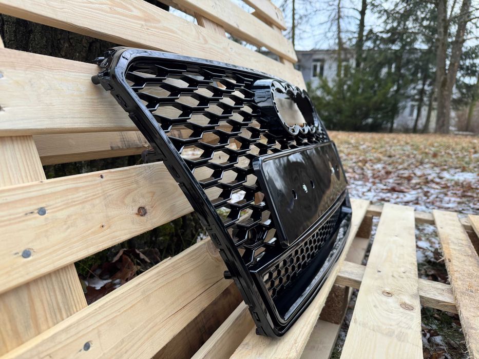 Grill Atrapa Audi A7 C7 11-14 styl RS7 ALL BLACK QUATTRO