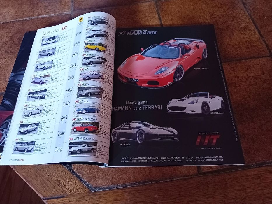 Ferrari, tudo sobre Ferrari + Ferrari 60 anos mito, revistas antigas