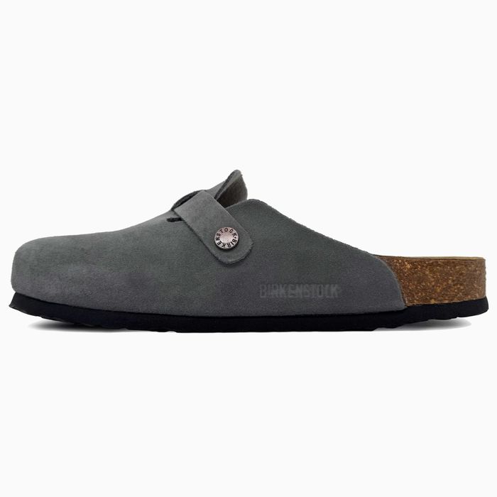 Капці Birkenstock Boston Grey premium клоги