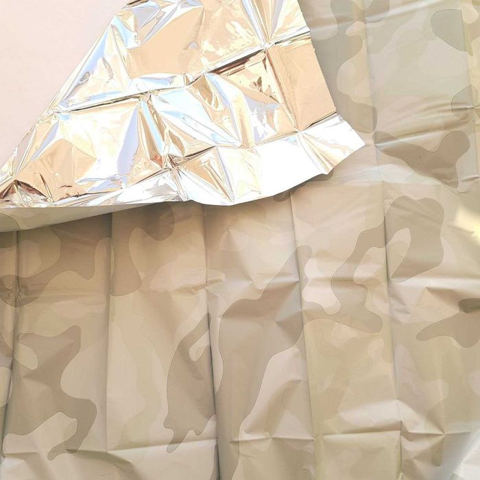 термоодеяло маскировочное военное тактическое камуфляж мультикам зима