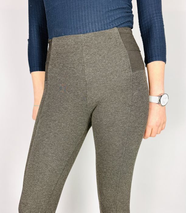 Grafitowe legginsy z wysokim stanem XS 34 ZARA