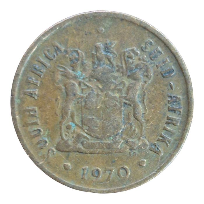 África do Sul. Moeda 2 cent 1970