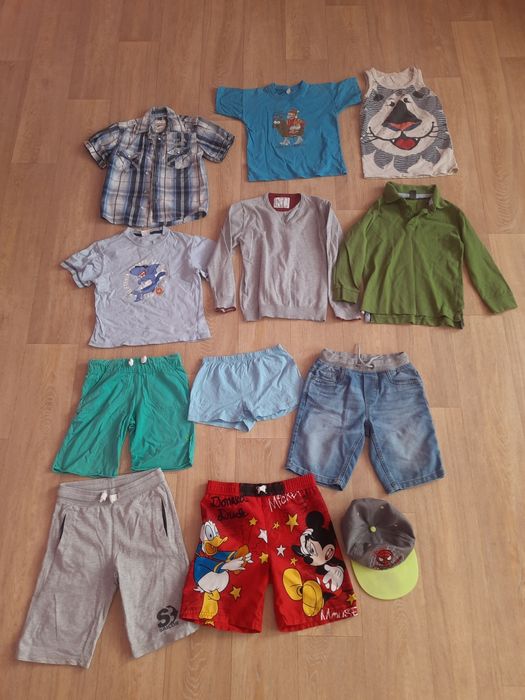 Пакет речей, одягу, шорти, кофта, футболка 122, 6-7