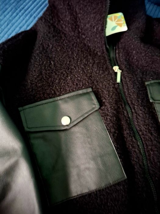 Kurtka ekoskórka i baranek M