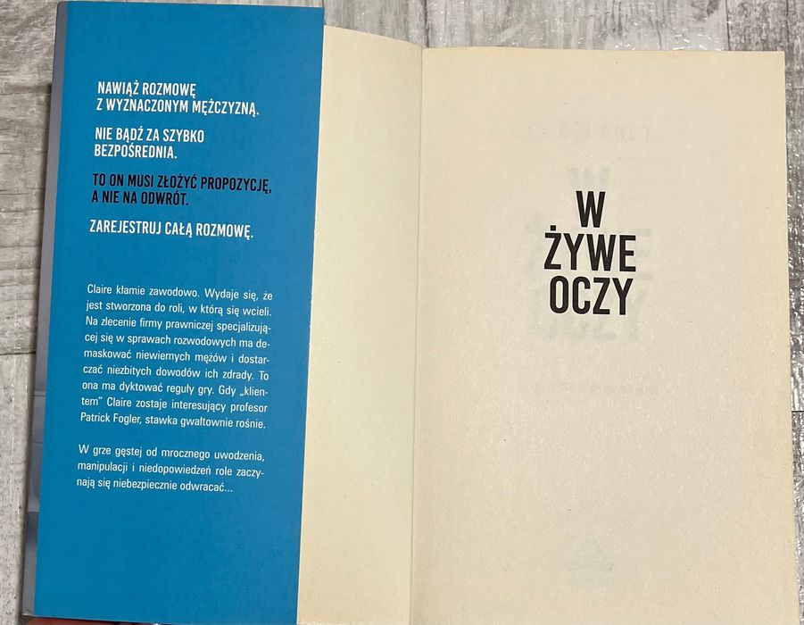 Książka „ W żywe oczy” JP Delaney