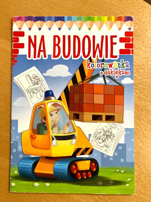 Розмальовка з наліпками «На будівництві»