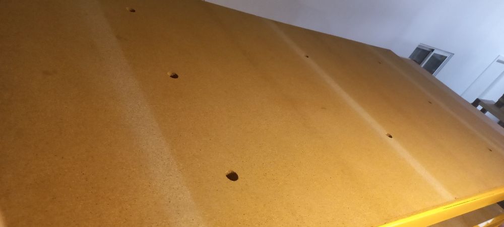Cama solteiro completa de cerejeira muito robusta + colchão