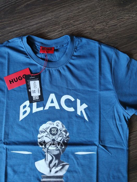 T-shirt męski L black widow
