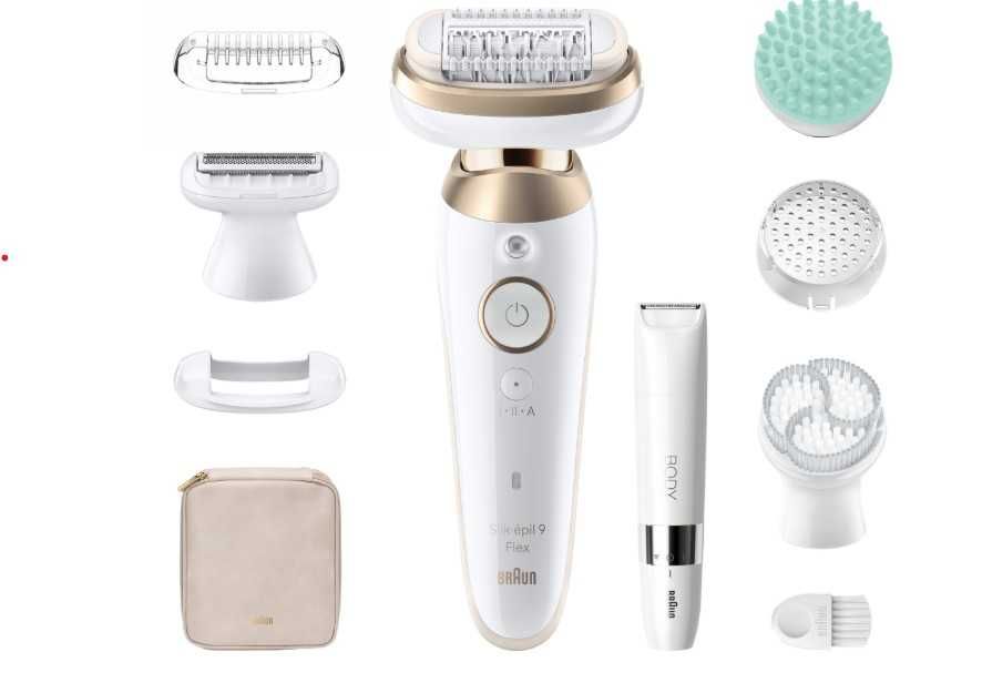 DEPILATOR BRAUN Silk-epil Flex 9  / ZESTAW XXL 8 elementów
