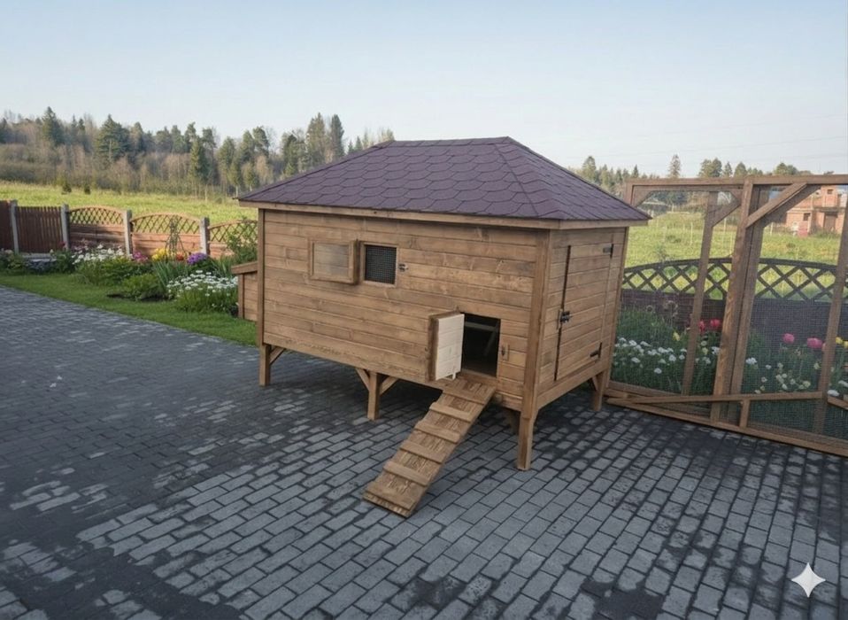 Kurnik dla kur ocieplany