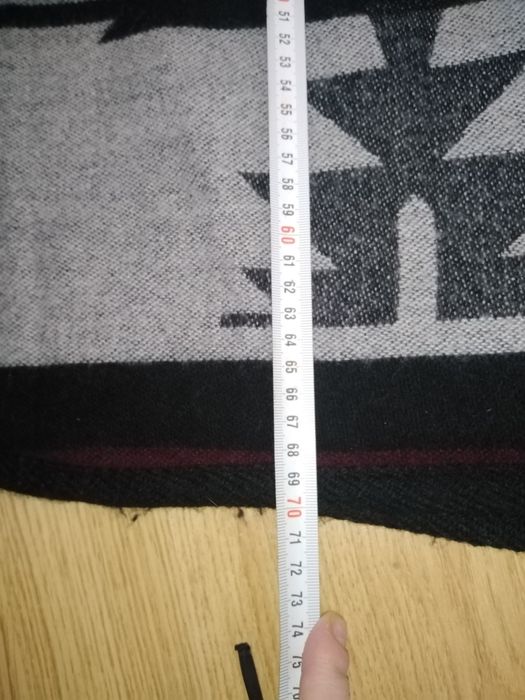 Narzuta peleryna ponczo damska etniczne wzory jesienna wiosenna