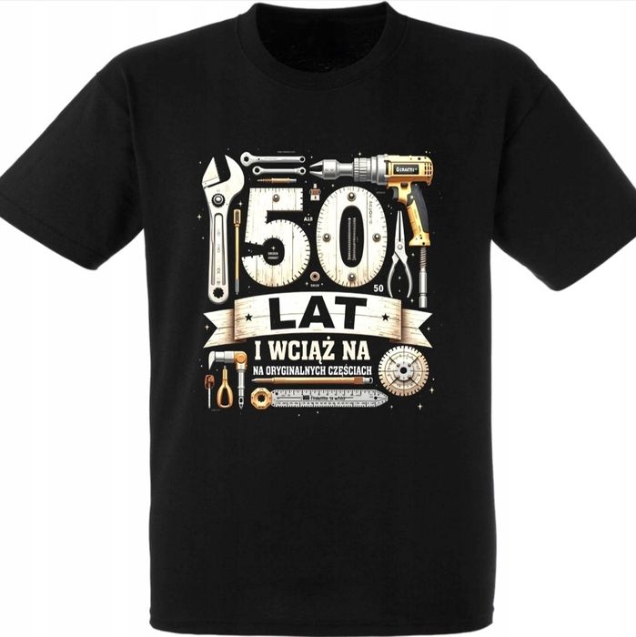 Koszulka męska t-shirt 50 urodziny rozm od S do 2XL