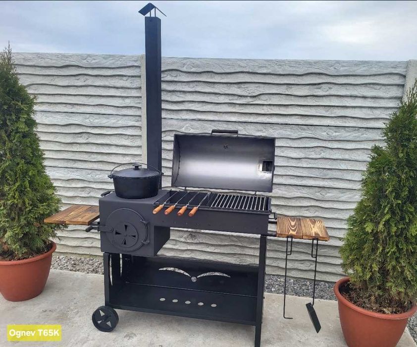 • 5мм • Якісний Мангал На Роки! Усилений! Барбекю Гриль Піч Під Казан