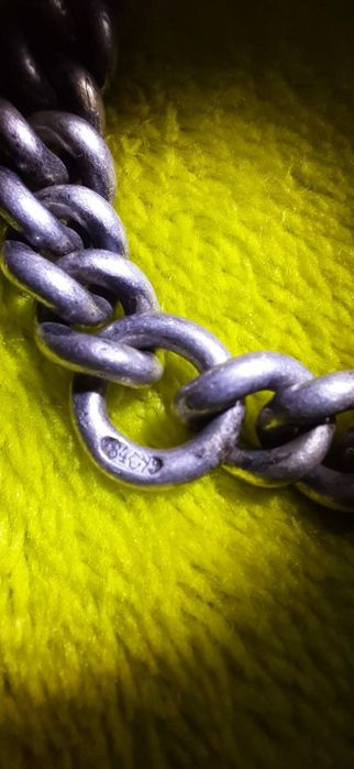 Цепочка для карманных часов царизм российская империя серебро 84 проба