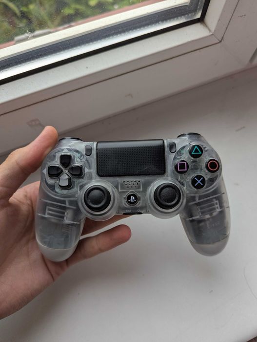 Oryginalny Pad Sony DualShock 4 V2 Crystal Clear Przezroczysty (PS4 / PC)