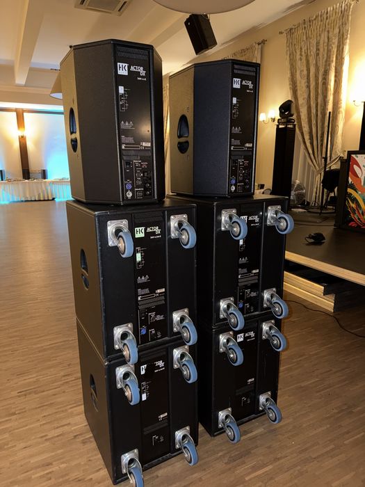 HK Audio Actor DX Komplet 2 satelity 4 subbasy Bardzo ładny stan