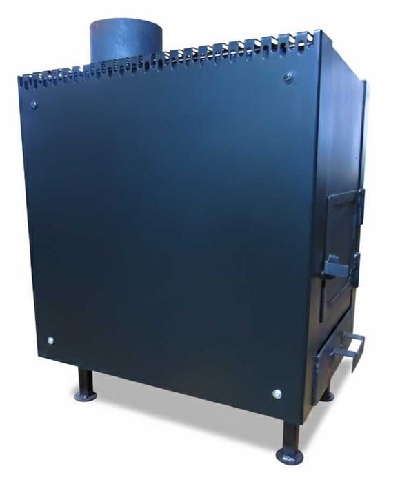 Пічка буржуйка з подвійною камерою тривалого горіння. 12