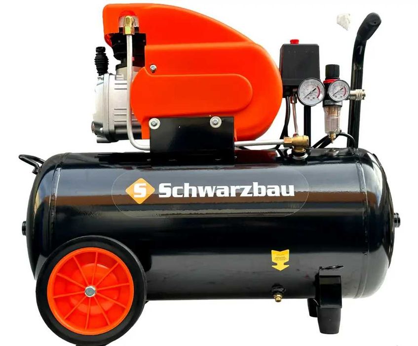 Компресор повітряний Schwarzbau 50л 2.8 кВт 8 бар 240 л/хв компрессор