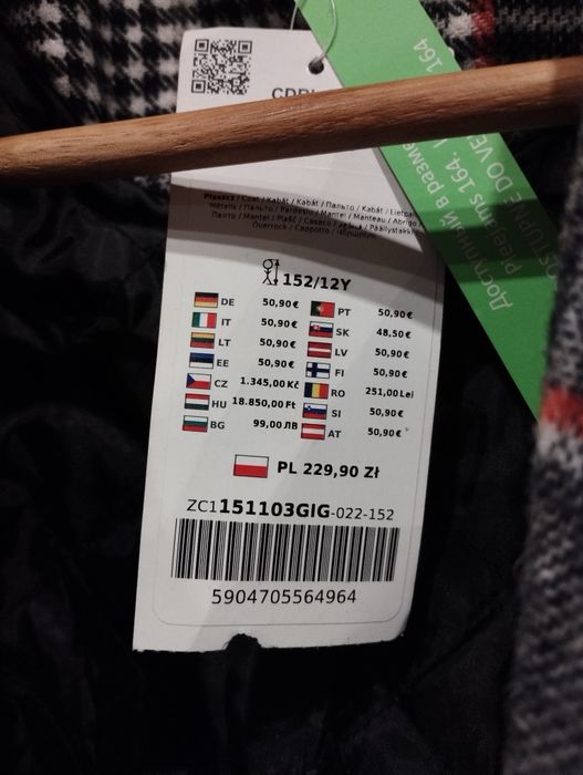 Płaszcz coccodrillo Nowy