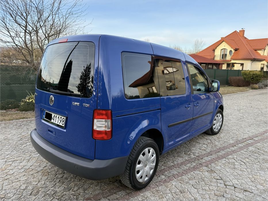 Volkswagen Caddy LIFE 1.9TDI 105Koni 2008Rok *Oryginalny Lakier* 1Wł