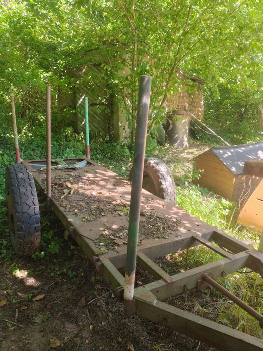 Dwukołówka wóz na drzewo