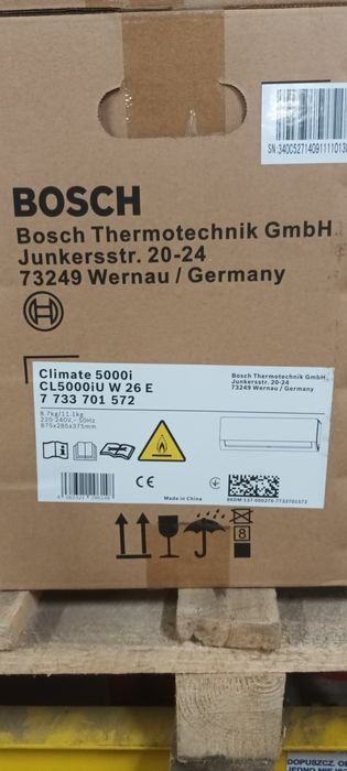 Klimatyzator jednostka wewnętrzna 2,6kW Bosch Climate 5000i 2,6 kW
