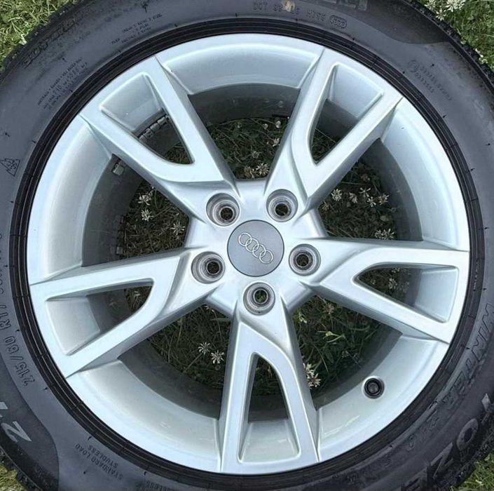 Koła Alufelgi 5x112 OEM 17" AUDI Q2* Q3* A3 8P* 8V* A4 B6 B7* A6 C6 + opony zimowe 215/60r17 Pirelli