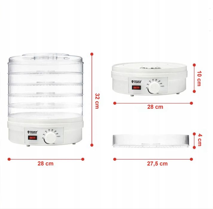 Suszarka do grzybów owoców spożywcza do żywności 5 poziomów jesień