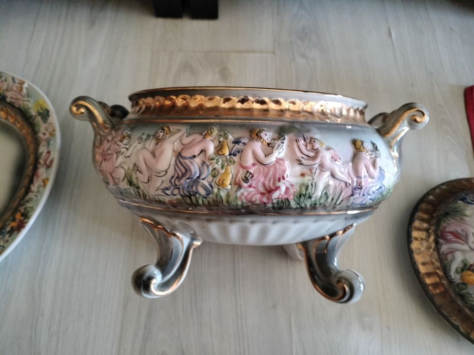 Conjunto vintage Raúl da Bernarda – Ânfora e terrina monumental R.B. Alcobaça