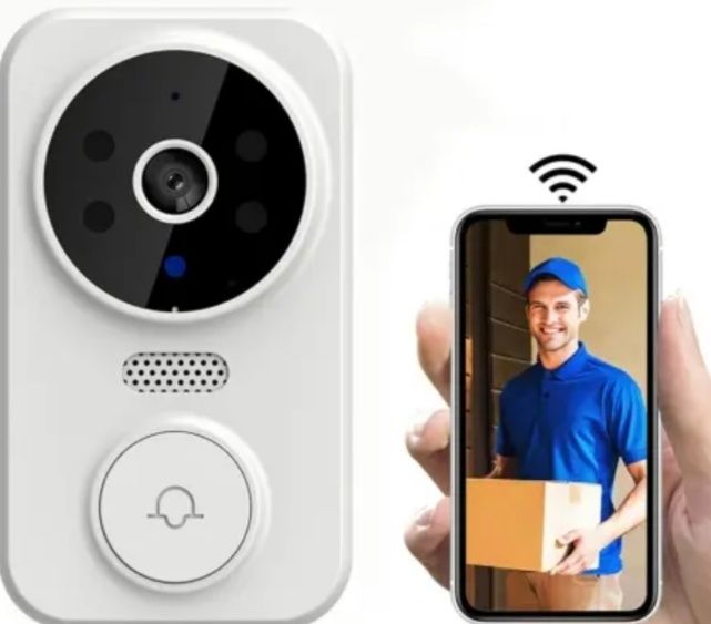 Дверной звонок с Wi-Fi беспроводной умный с камерой качественной