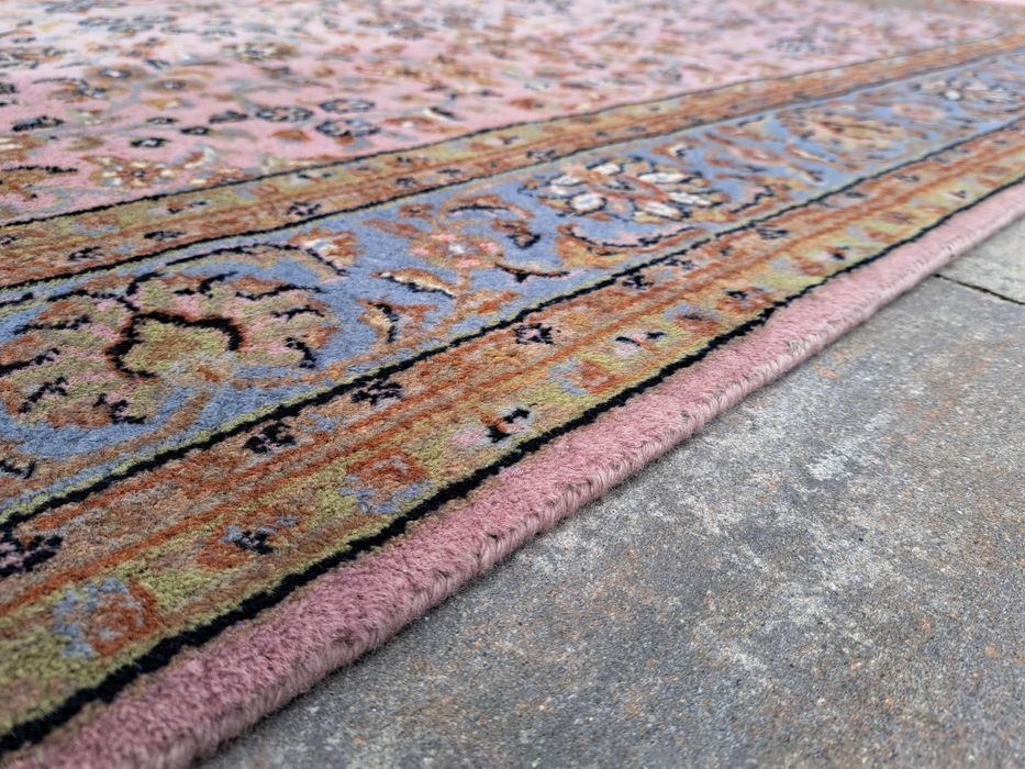 Indo Sarouck 170×240 cm • ręcznie tkany • wełna • pudrowy róż