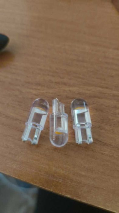 Лампочки підсвітки салону, номера 12В, T10, W5W, LED 12В жовті 3 шт