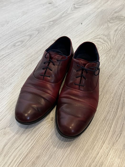 Buty męskie eleganckie półbuty do garnituru rozmiar 41 skórzane