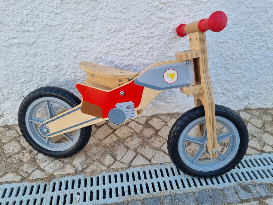 Bicicleta de equilibrio em madeira, tipo dreysieenne
