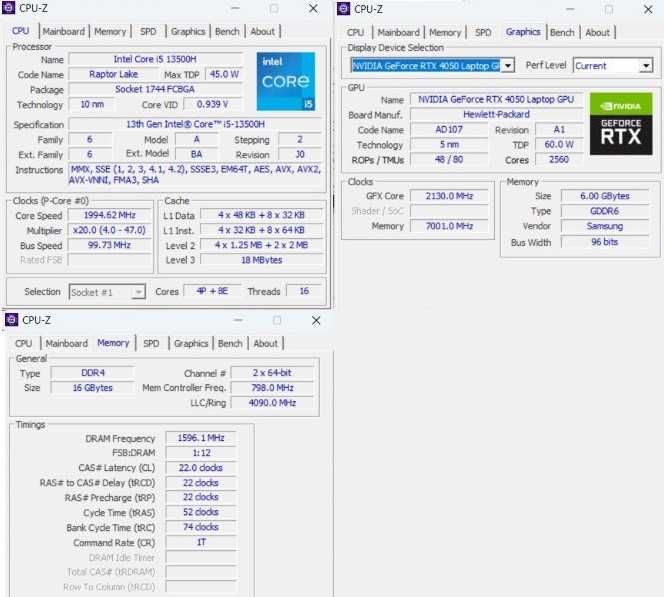 HP Victus 15,6" // i5 13500H // RTX 4050 // DDR4 16GB // SSD 512 GB