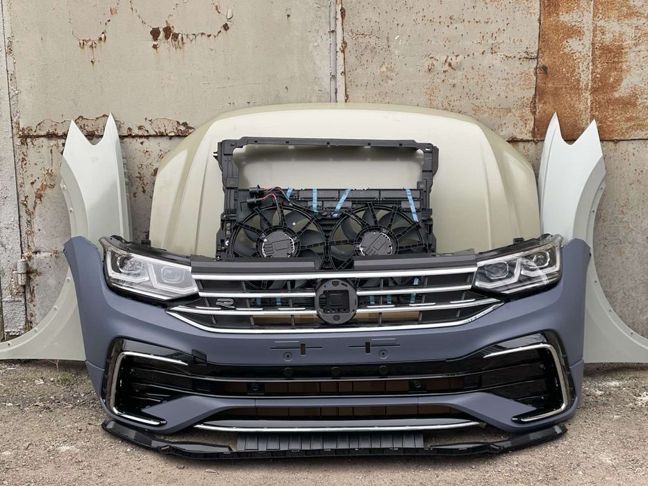 Диффузор в сборе Volkswagen Tiguan 2017-/диффузор Audi Q3 2019-2023