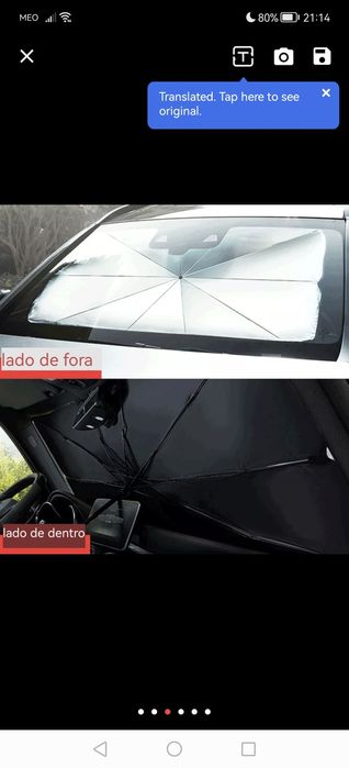 Para sol de Carro Para brisa