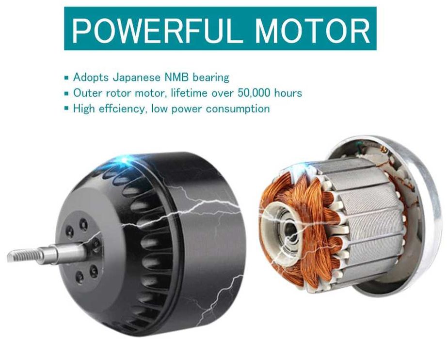 Wentylator kanałowy 100mm HG Power, zdalne sterowanie prędkością