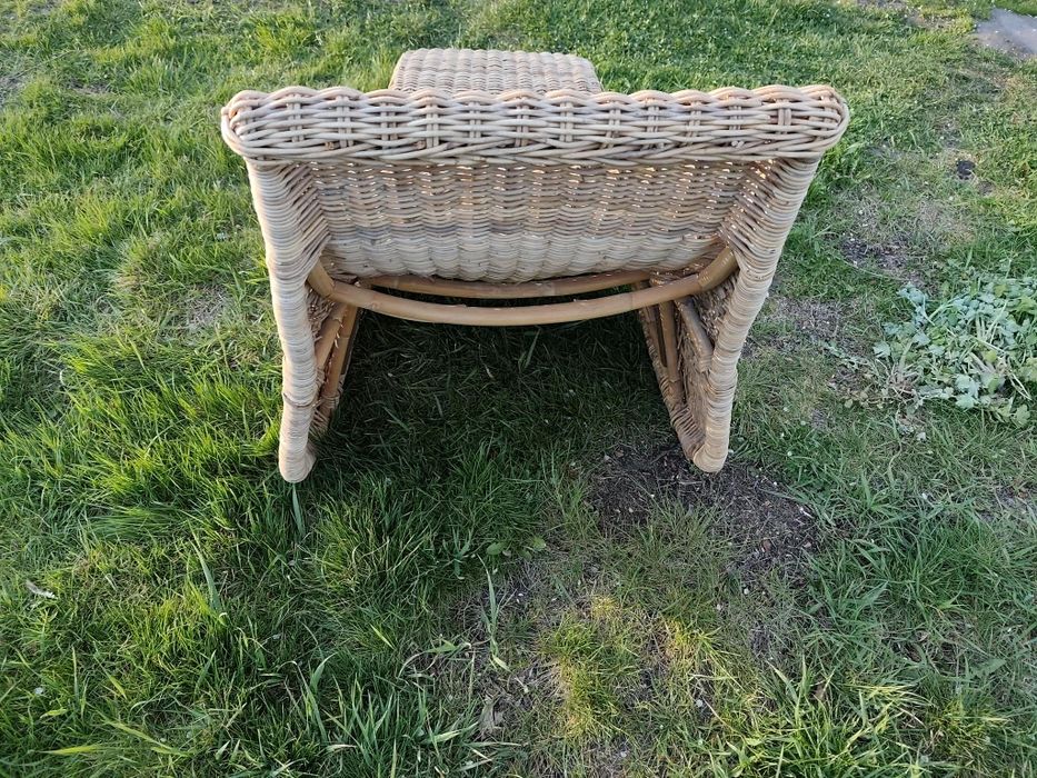 Szezlong Fotel  Wiklinowy Ratanowy