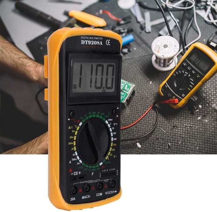 Тестер мультиметр цифровой DT9208A мультіметр БЕЗКОШТОВНА ОЛХ ДОСТАВКА