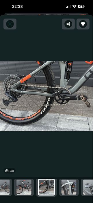 Bicicleta BTT Cube Stereo 120 HPC Carbono – Fox/SRAM – Estado Impecável