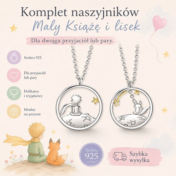 Naszyjniki - komplet 2 szt