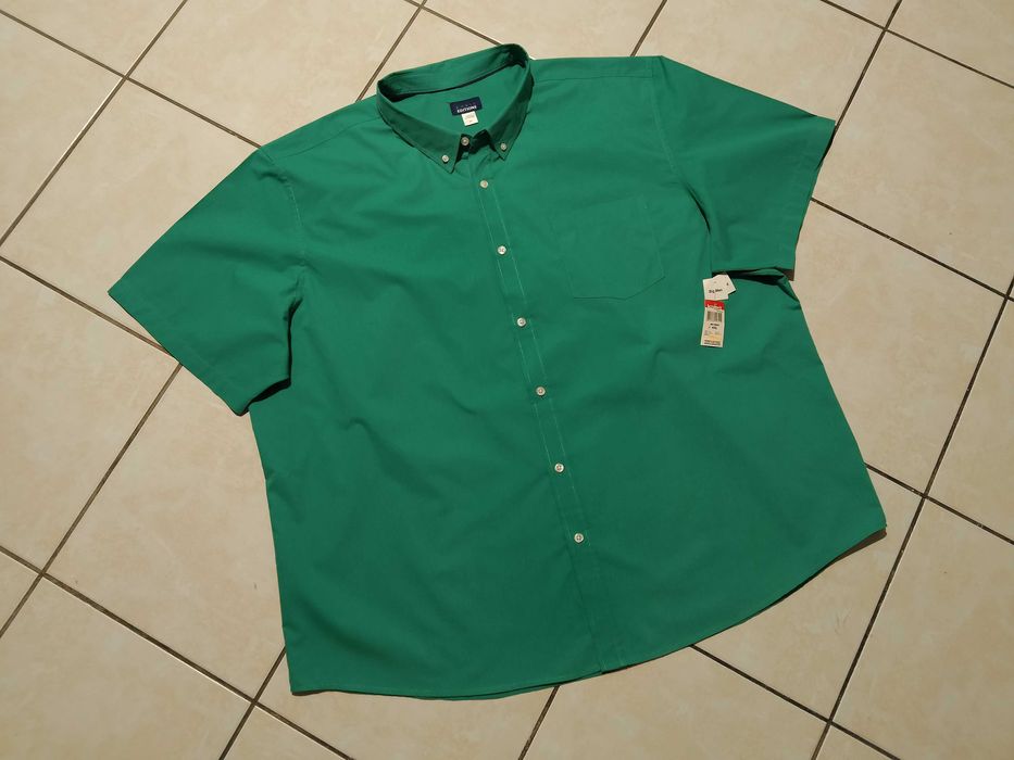 BASIC EDITIONS USA - NOWA! z Metkami Koszula Męska krótki rękaw - 5XL