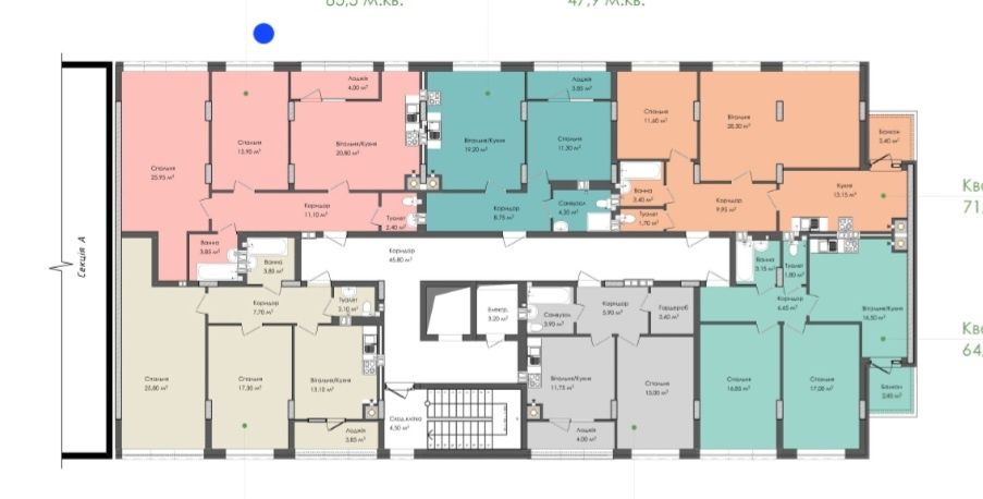 2-кімнатна квартира за адресою вул. Молодіжна (площа 85 м²) - Atlanta.ua - фото 2