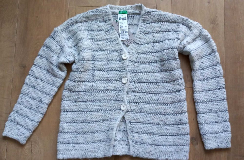 Nowy sweter Benetton XL dziewczynka 10-11 lat, 150 cm