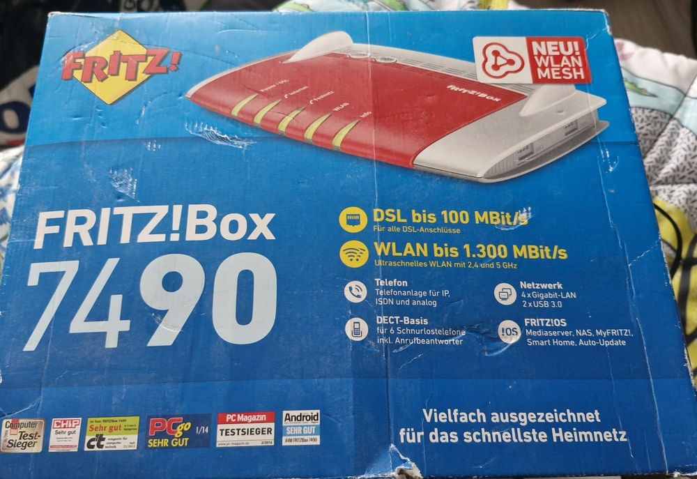 FRITZ!Box 7490 – router Wi-Fi / modem DSL – komplet