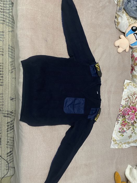 свитер темно синий